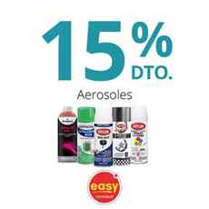 Imagen de 15% en aerosoles