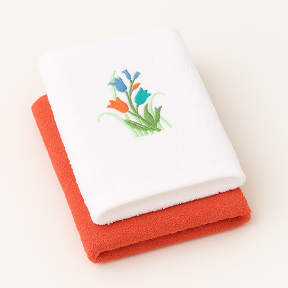 Imagen de Set x 2 toallas  rostro Tulipán