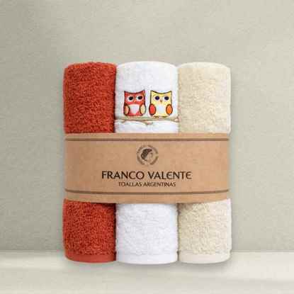 Imagen de Set x 3 toallas visita Búho OX